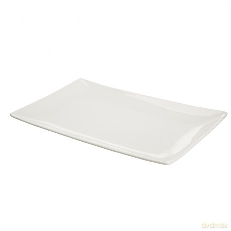 Regular Półmisek Prostokątny 26 cm Porcelana Kremowa