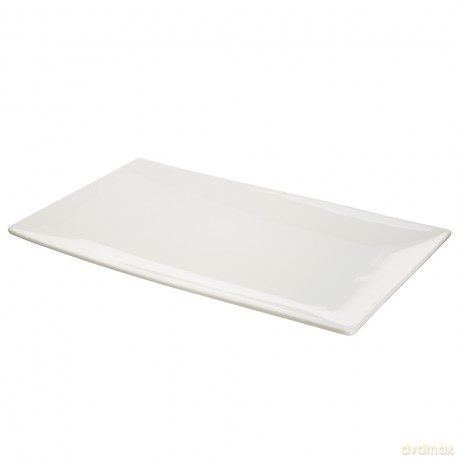 Regular Półmisek Prostokątny 31 cm Porcelana Kremowa