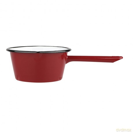 Rondel Stożkowy z Trzonkiem I Dzióbkiem 0,6l Śr.14cm Wys.7cm Czerwień