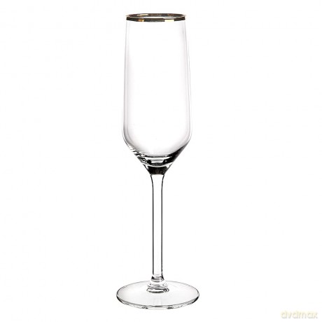 Rubin Gold Kpl. 6 Kieliszków Szampan 220 Ml