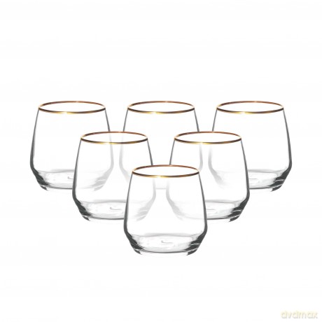 Rubin Gold Kpl.6 Szklanek 370ml