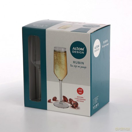 Rubin Kpl. 6 Kieliszków Szampan 220ml