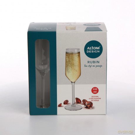 Rubin Kpl. 6 Kieliszków Szampan 220ml