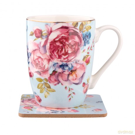 Scarlett Kubek Nbc 300 Ml Z Podkładką Błękitny Color Box