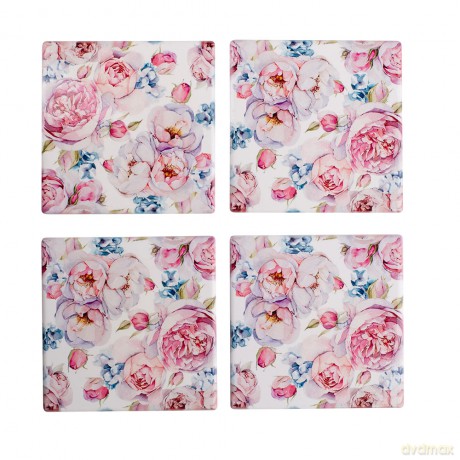 Scarlett Zestaw 4 Podstawek Ceramicznych 10x10 cm