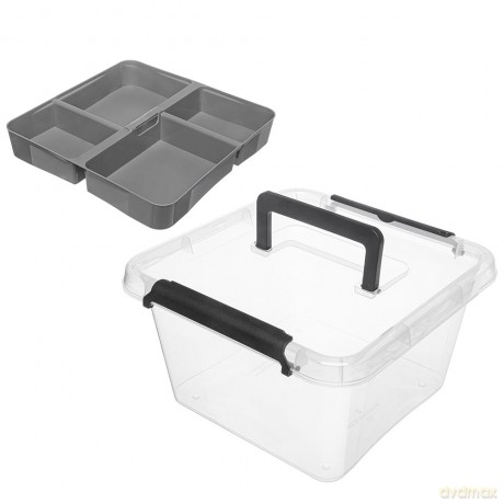 Simplestore Insert Pojemnik Do Przechowywania z Pok. I Rączką 29x29x16,5cm 9l (1387)