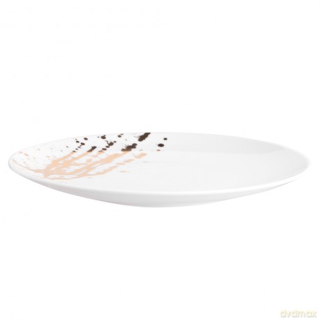 Splendor Talerz Deserowy 22cm Biały Złoty