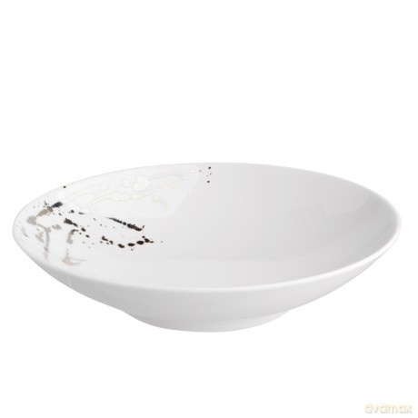 Splendor Talerz Głęboki 21cm Biały Platyna
