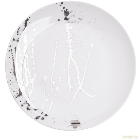 Splendor Talerz Płytki 28cm Biały Platyna