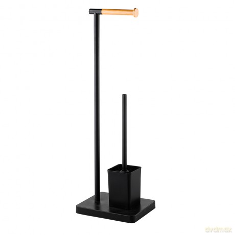 Stojak Na Papier Toaletowy Metalowy + Szczotka Do Wc 23x18x69,5 cm (Łazienka)
