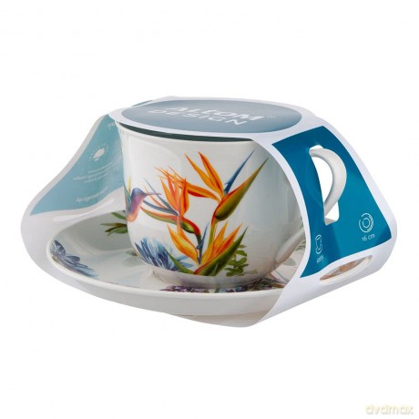 Strelicja Filiżanka Jumbo 400 Ml Ze Spodkiem 16,5 cm Nbc w Opasce Pvc