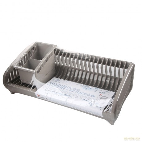 Suszarka Do Naczyń z Ociekaczem Taupe 47,5x22x20cm