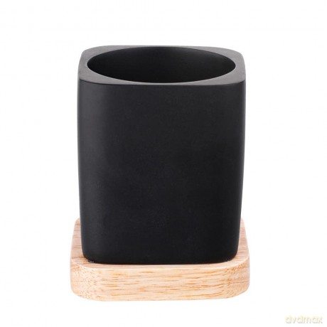 Szczotka Do Wc z Poliresingu I Drewnianą Podstawą 9x9x37,5 cm (Łazienka)