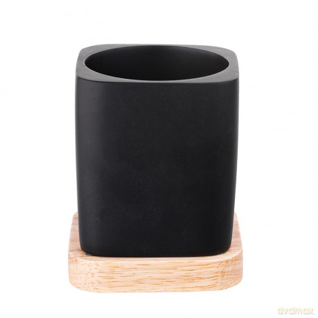 Szczotka Do Wc z Poliresingu I Drewnianą Podstawą 9x9x37,5 cm (Łazienka)