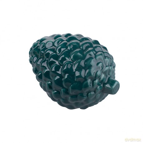 Szyszka Dekoracyjna Porcelanowa Zielona 12x8,5x7,5 cm