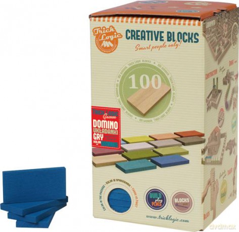 Creative Blocks - Ciemny lazur 100 el. [ZABAWKA]