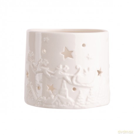 Świecznik Porcelanowy Na Tealight 7,5x7,5x7 cm