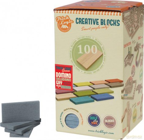 Creative Blocks - Szara mięta 100 el. [ZABAWKA]