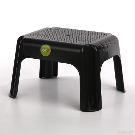 Taboret Prostokątny 36,5x30x24cm Grafit (10230)