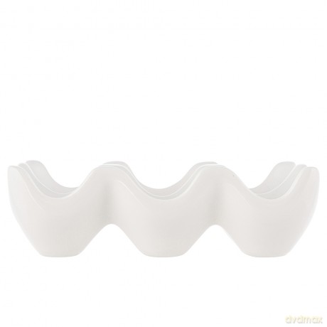 Tacka Na 6 Jajek 12,5x9x3,5 cm Porcelana Kremowa