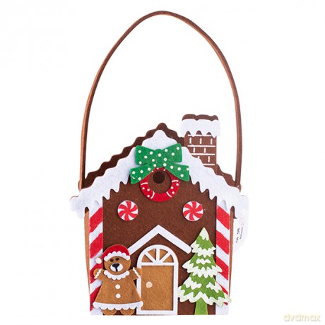 Torebka Filcowa Domek 12x8x13,5 cm