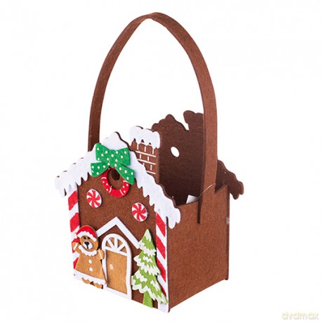 Torebka Filcowa Domek 12x8x13,5 cm
