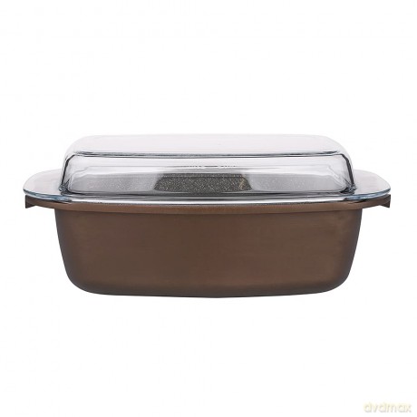 Valdinox Aurum Brytfanna 32x21cm Prostokątna z Pokrywą Żaro (5,7l+2,4l)
