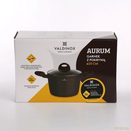 Valdinox Aurum Garnek 20cm z Pokrywą 3,2l