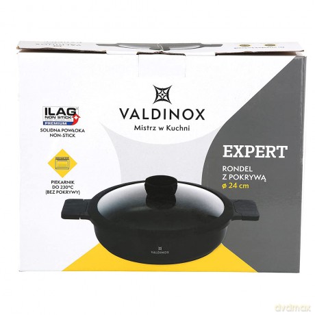 Valdinox Expert Rondel 24cm z Pokrywą 2,5l.
