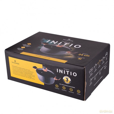 Valdinox Initio Garnek 24cm z Pokrywą 4,0l.
