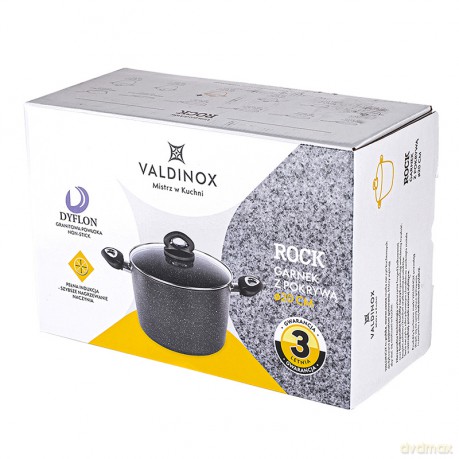 Valdinox Rock Garnek 20cm z Pokrywą 3,2l
