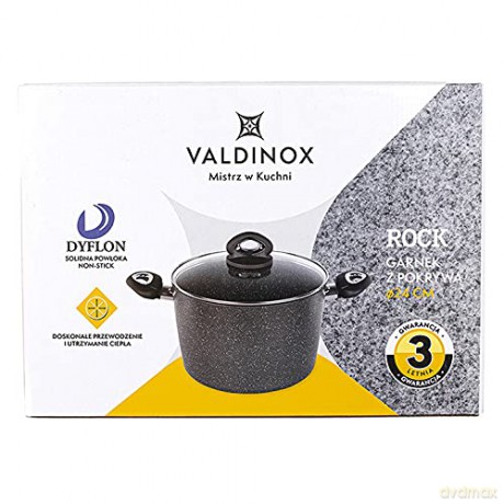 Valdinox Rock Garnek 24cm z Pokrywą 6,0l