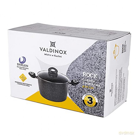 Valdinox Rock Garnek 24cm z Pokrywą 6,0l