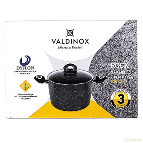 Valdinox Rock Garnek 26cm z Pokrywą 7,5l