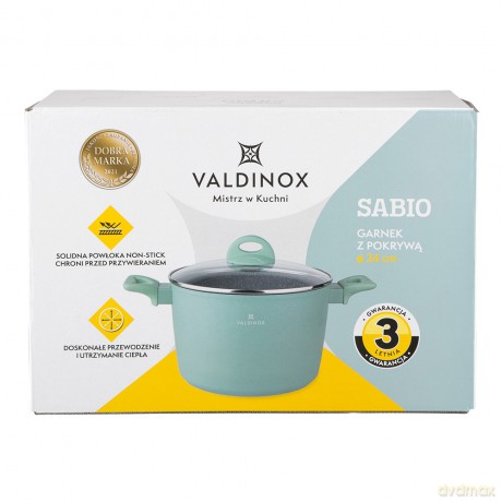 Valdinox Sabio Garnek 24cm z Pokrywą 6l