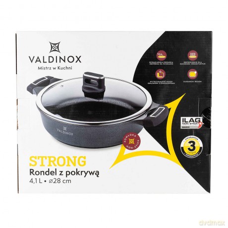 Valdinox Strong Rondel 28cm z Pokrywą 4,1 L.