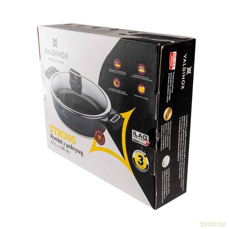 Valdinox Strong Rondel 28cm z Pokrywą 4,1 L.