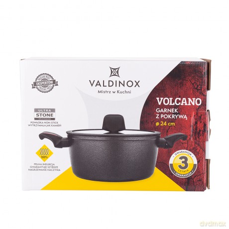 Valdinox Volcano Garnek 24cm z Pokrywą 4,0l.