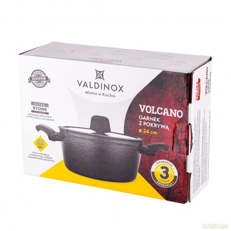 Valdinox Volcano Garnek 24cm z Pokrywą 4,0l.