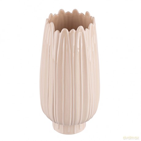 Wazon Porcelanowy Relief Ecru 9,5x9,5x19 cm