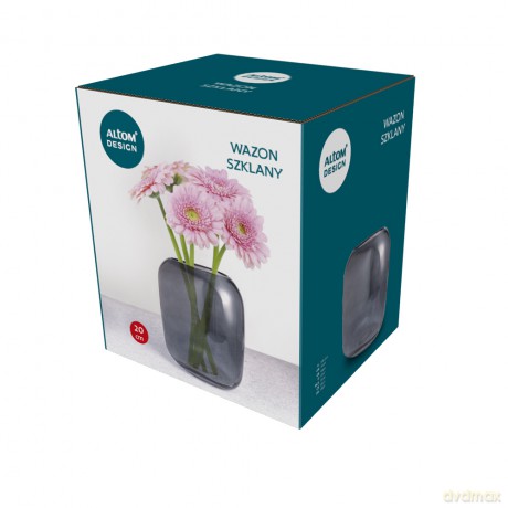 Wazon Szklany 17x15x20 cm Granatowy (Color Box)