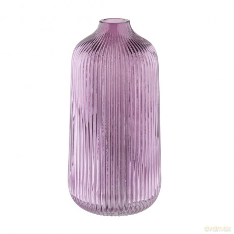 Wazon Szklany H 21 cm Fioletowy (Color Box)
