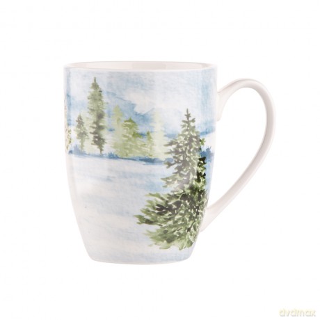 White Christmas Kubek Baryłka Nbc 300 Ml Dek. Las