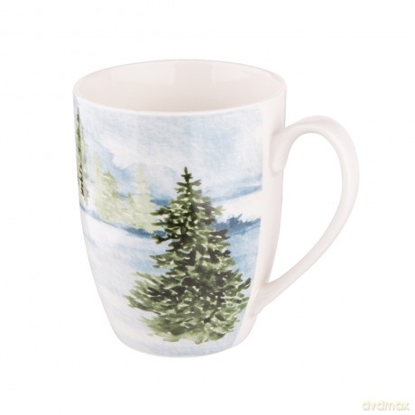 White Christmas Kubek Baryłka Nbc 300 Ml Dek. Las