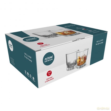 William Kpl. 6 Szklanek Whisky 350ml