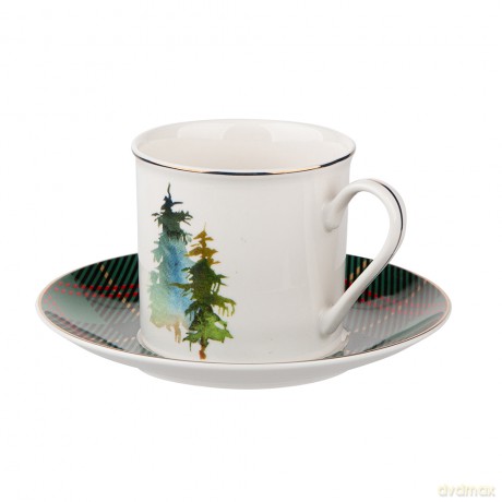Winter Forest Filiżanka Ze Spodkiem Nbc 200 Ml w Opasce