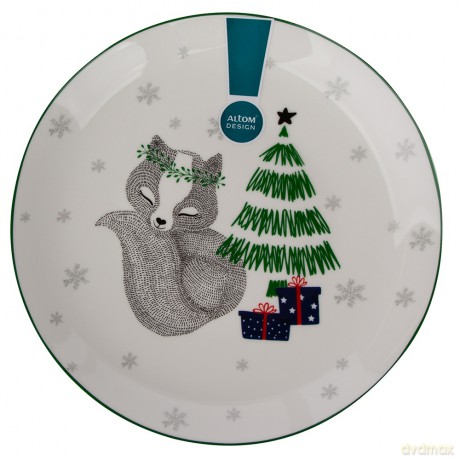 Winter Friends Talerz Deserowy Nbc 21 cm Dek. Lisek