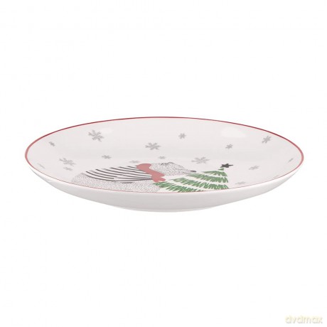 Winter Friends Talerz Deserowy Nbc 21 cm Dek. Niedźwiadek