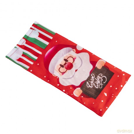 Worek Na Butelkę Boże Narodzenie 30x14 cm Mikołaj