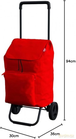 Wózek Na Zakupy 30kg/42l. Argo New Czerwony